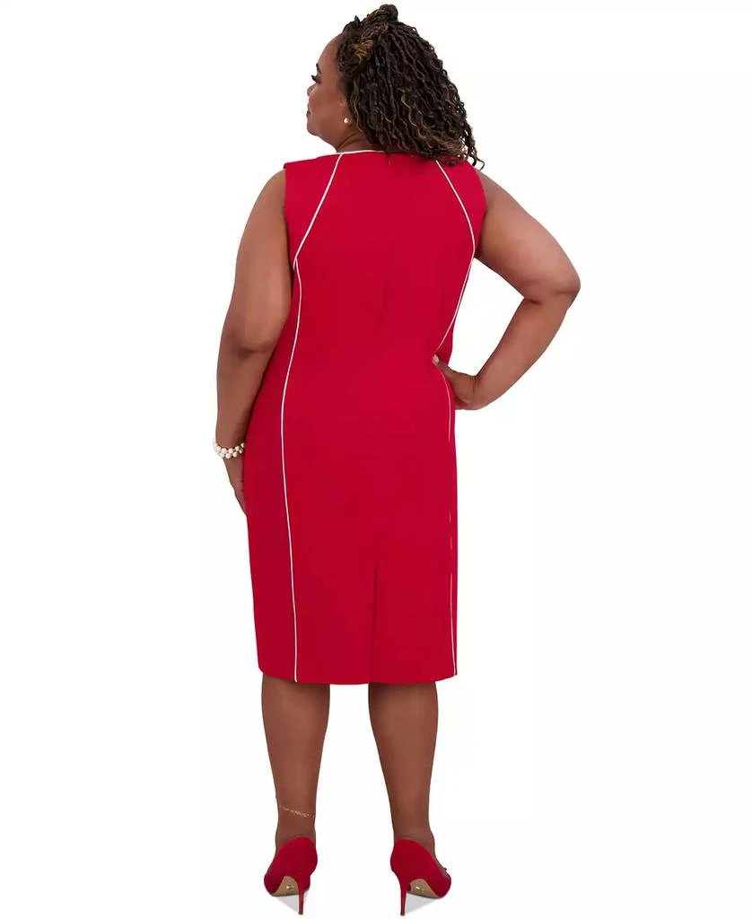 Kasper Women's Piped Sheath Dress, Regular & Plus Size 2