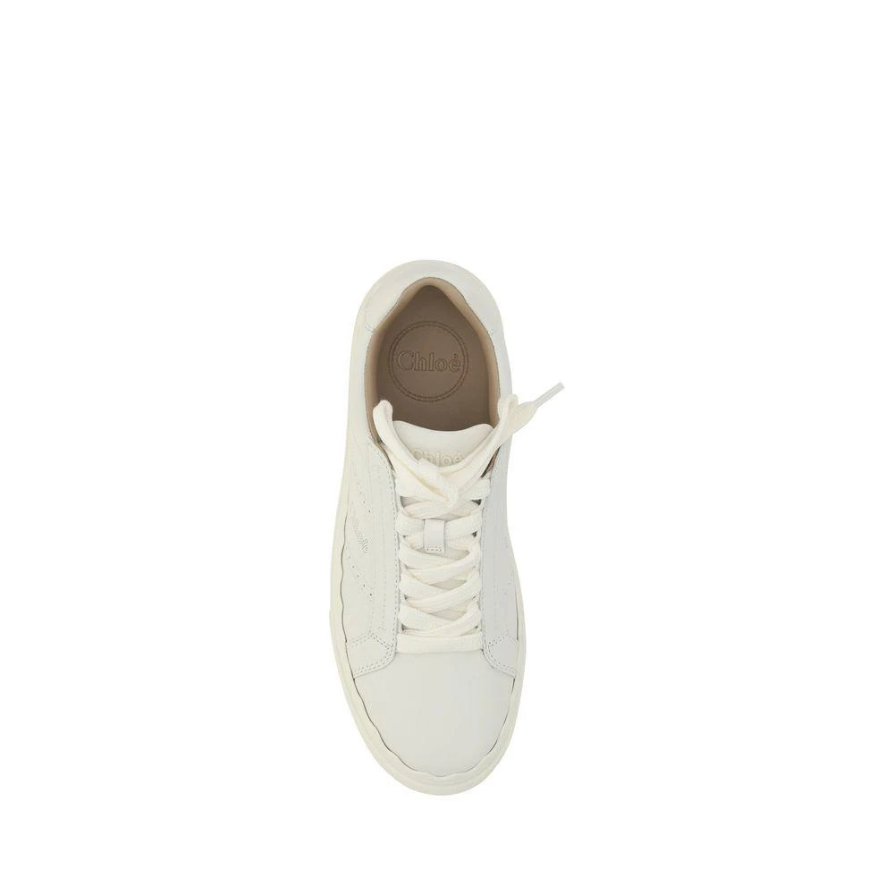 Chloé Chloé White Leather Sneakers 4
