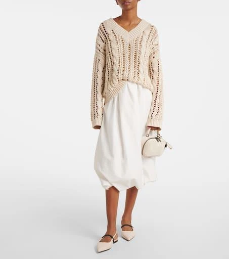 Brunello Cucinelli Foulard Mini suede tote bag 5