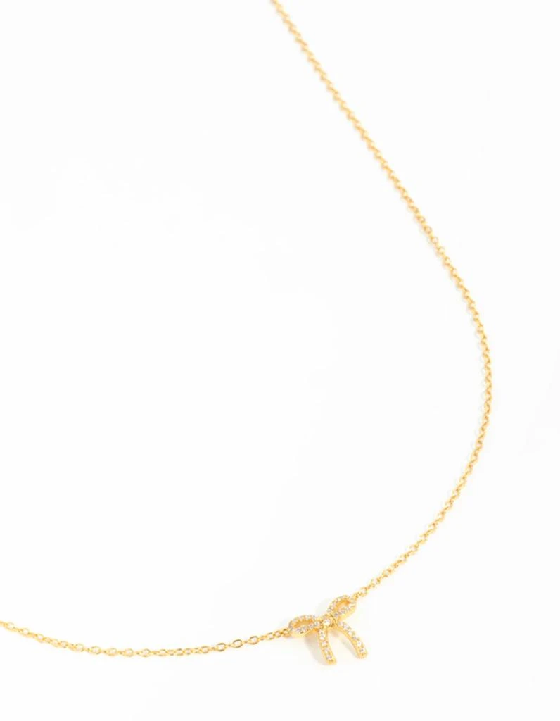 Lovisa Premium Gold Plated Sterling Silver Charming Bow Necklace 1
