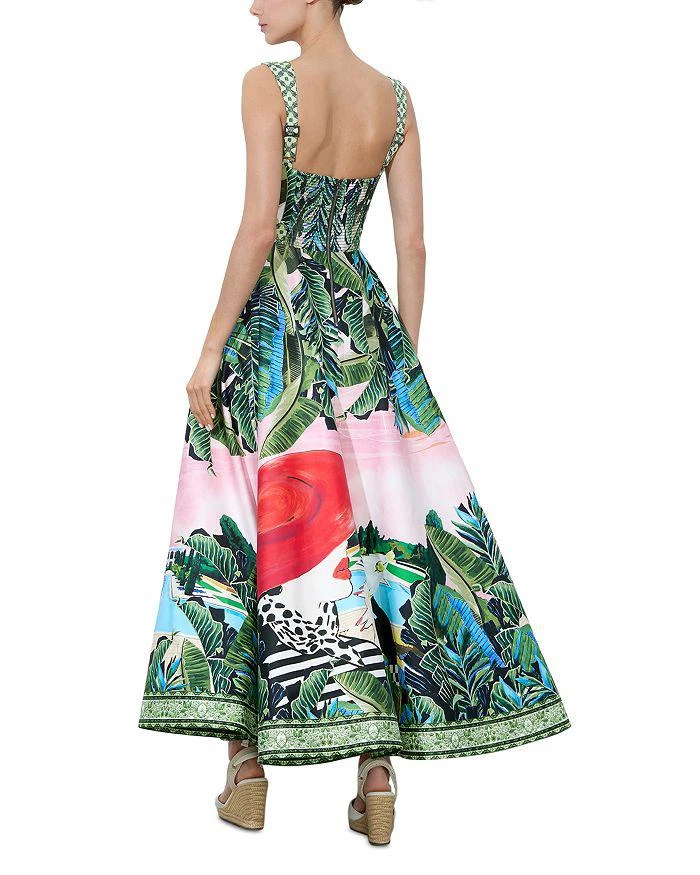 Alice + Olivia Fia Structured Bustier Palm Beach Dress 4