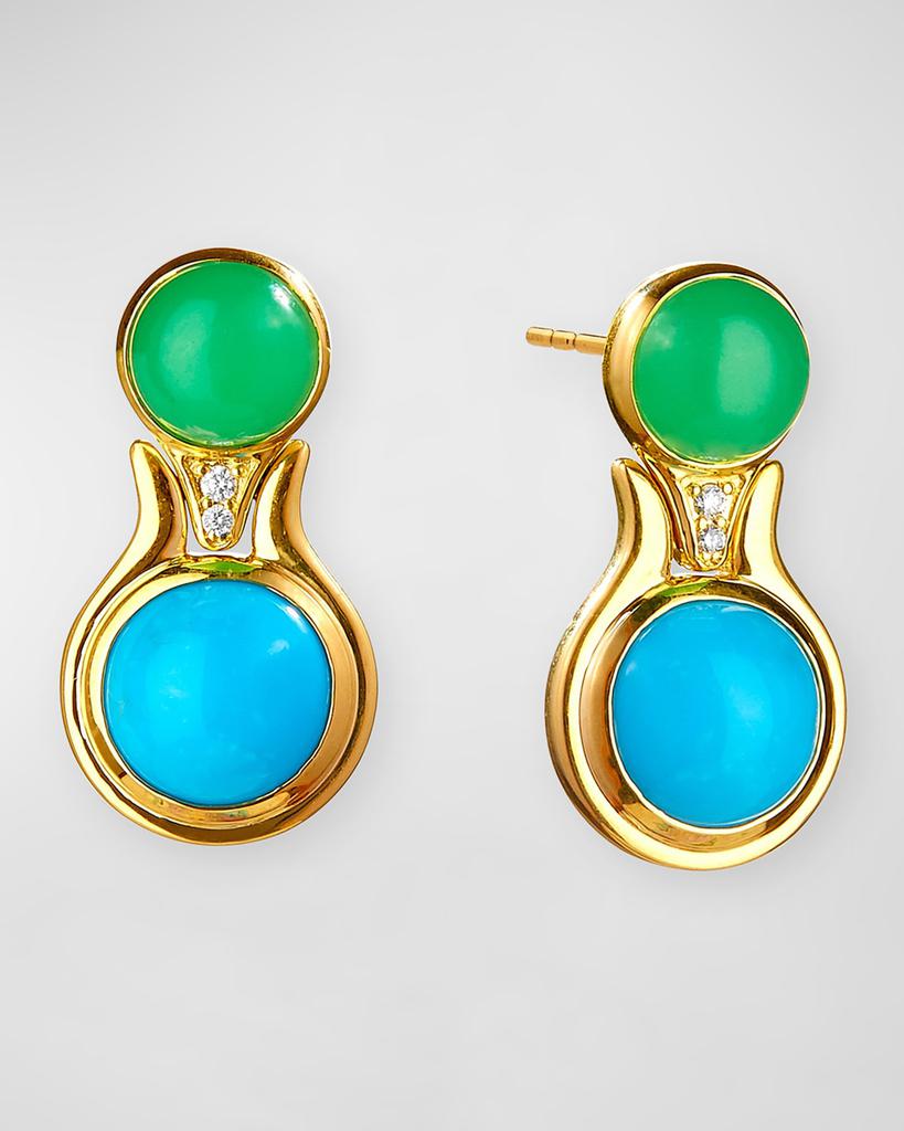 Syna 18K Candy Gemstone Drop Earrings