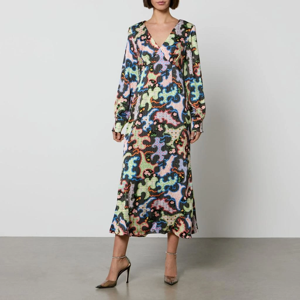 Never Fully Dressed Never Fully Dressed Louella Satin Midi Dress 1