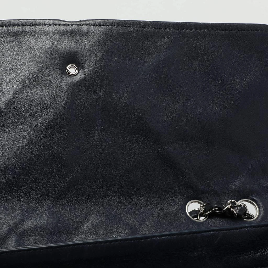 Chanel Chanel Navy Blue Quilted Leather Divine Flap Bag 7