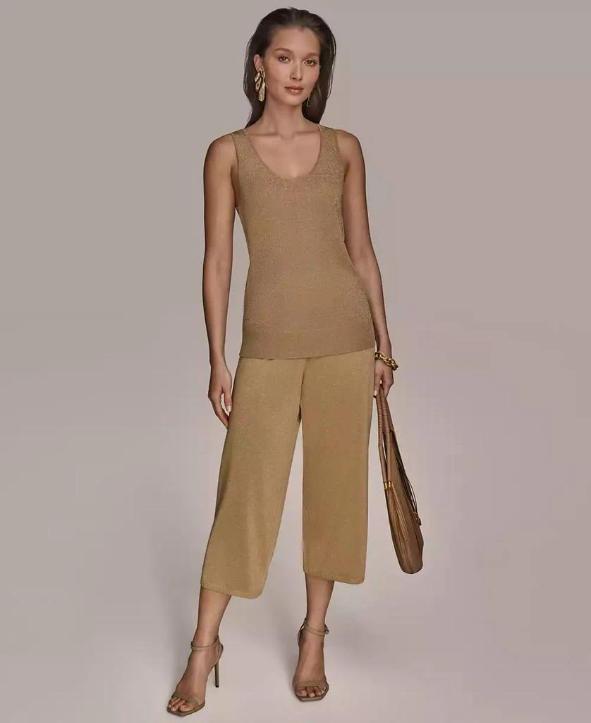 Donna Karan Women's Metallic Sweater Knit Tank Top 4