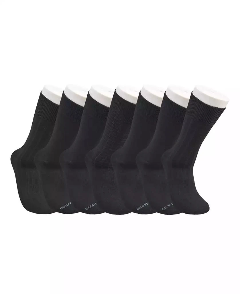 Geoffrey Beene Men's Dress Crew Socks, Pack of 7 2