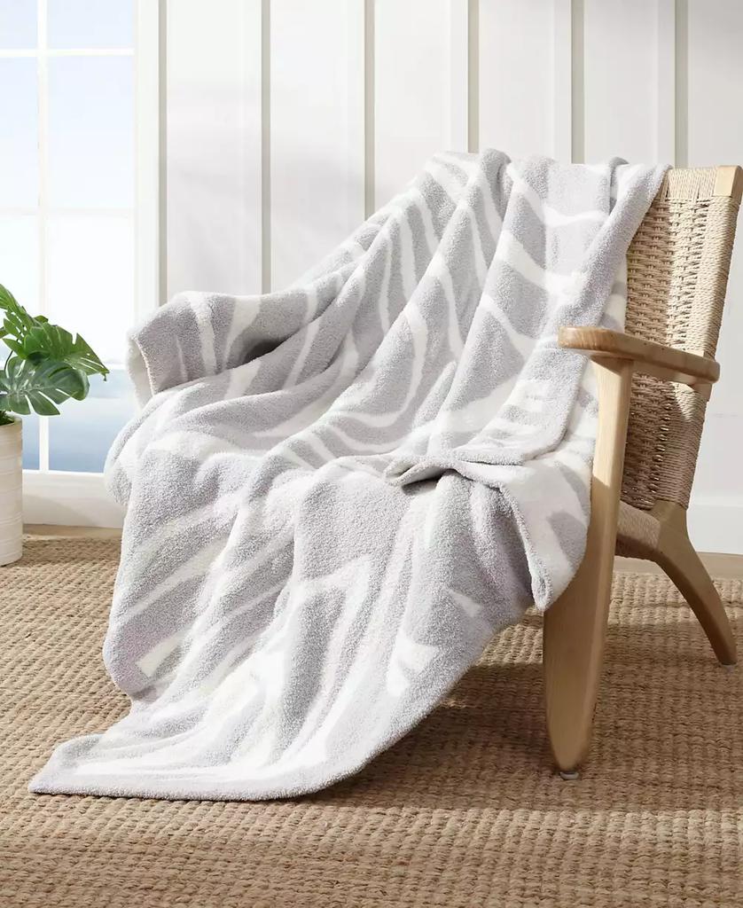 Tommy Bahama Home Jungle Zebra Knit Throw, 70" X 50"