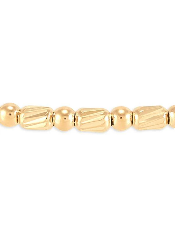 Saks Fifth Avenue 14K Yellow Gold Beaded Bracelet 3