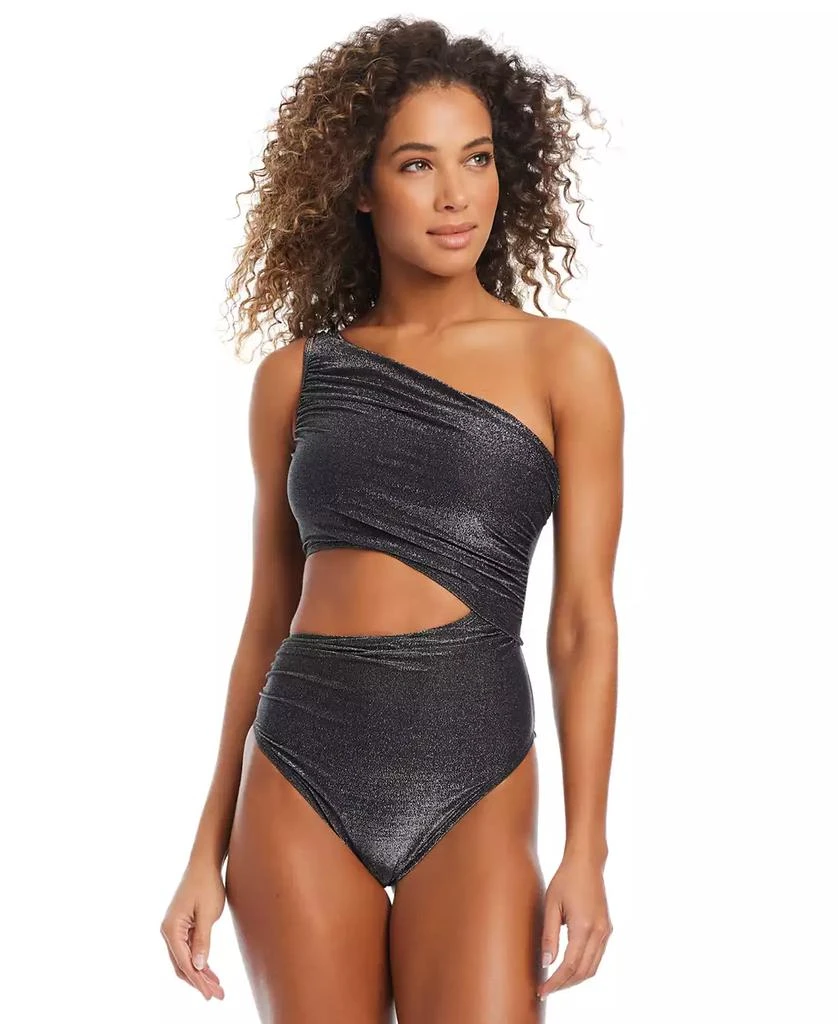 Bar III Women's Shimmer Core One-Piece Swimsuit, Exclusively at Macy's 1