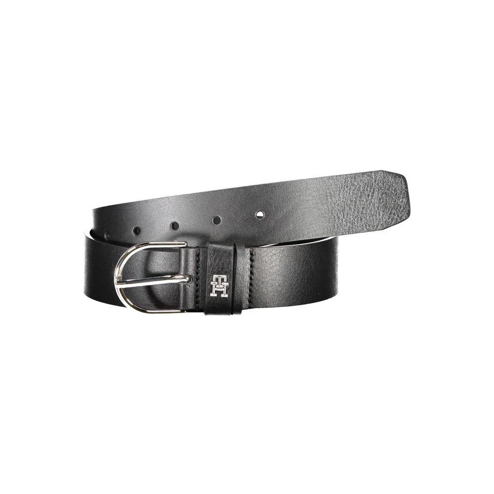 Tommy Hilfiger Tommy Hilfiger Black Leather Women Belt 1
