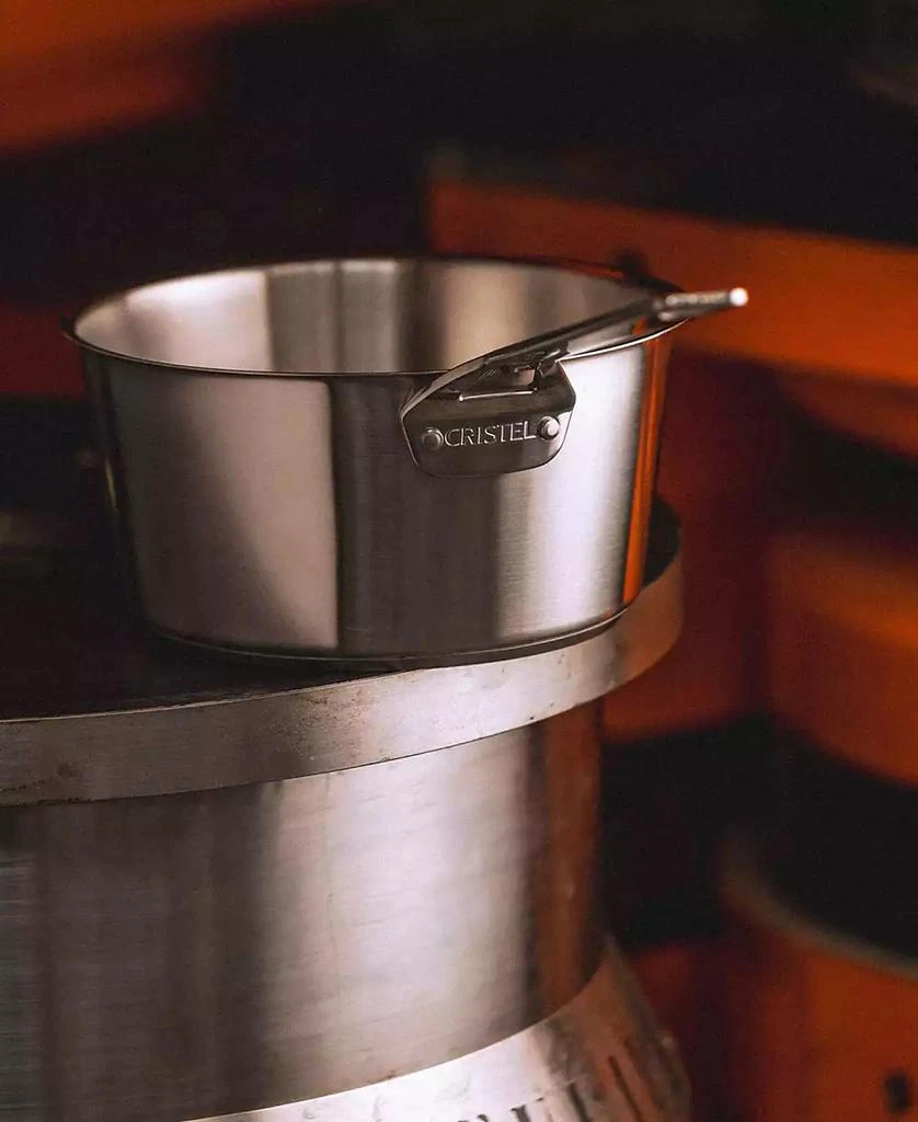 Cristel 1826 3-Piece Stainless Steel Saucepan Set with Glass Lids 5