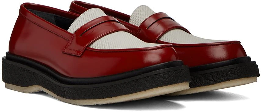 Adieu Paris Red & White Type 5 Loafers 4