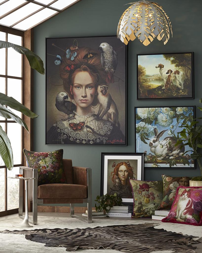 Yana Movchan Slay Your Dragon Silk Pillow