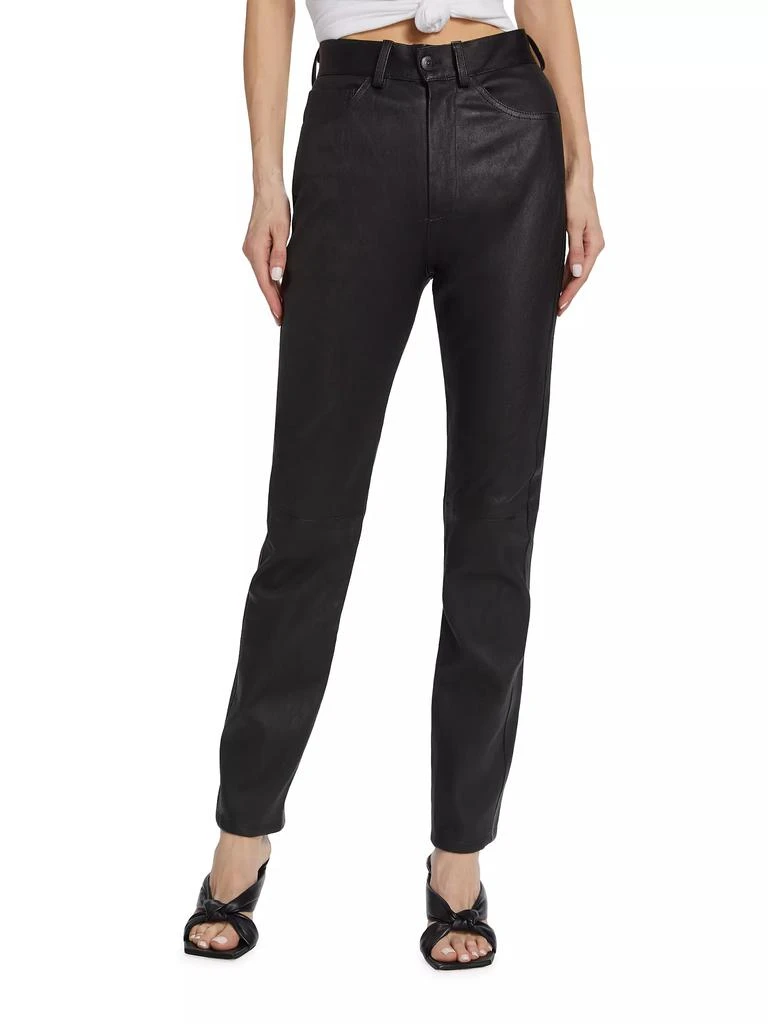 3x1 Maddie High-Rise Leather Pants 3