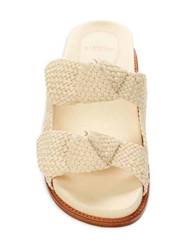 Alexandre Birman Asymmetric Clarita Knotted Leather Sandals 5