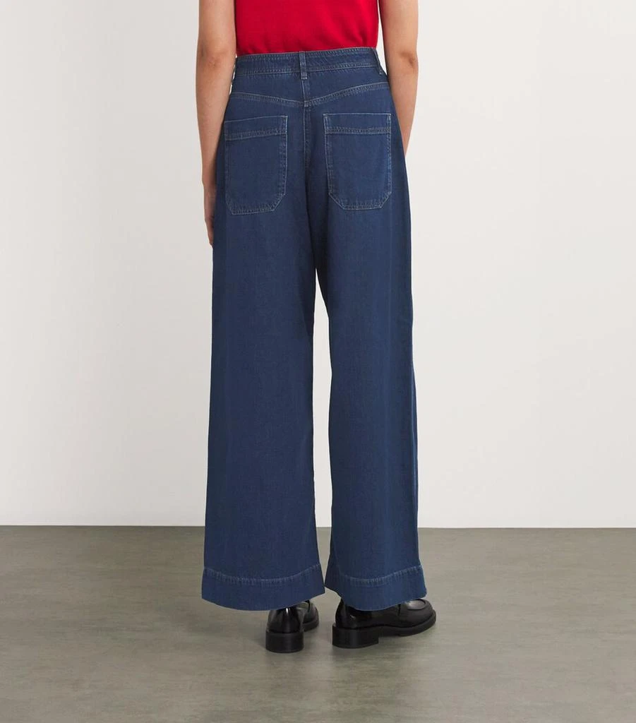 ME+EM Pleated Wide-Leg Jeans 4