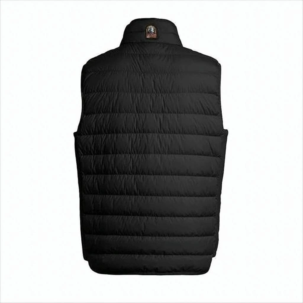 Parajumpers Quilted Black Vest with High Collar and Zipper Closure 2