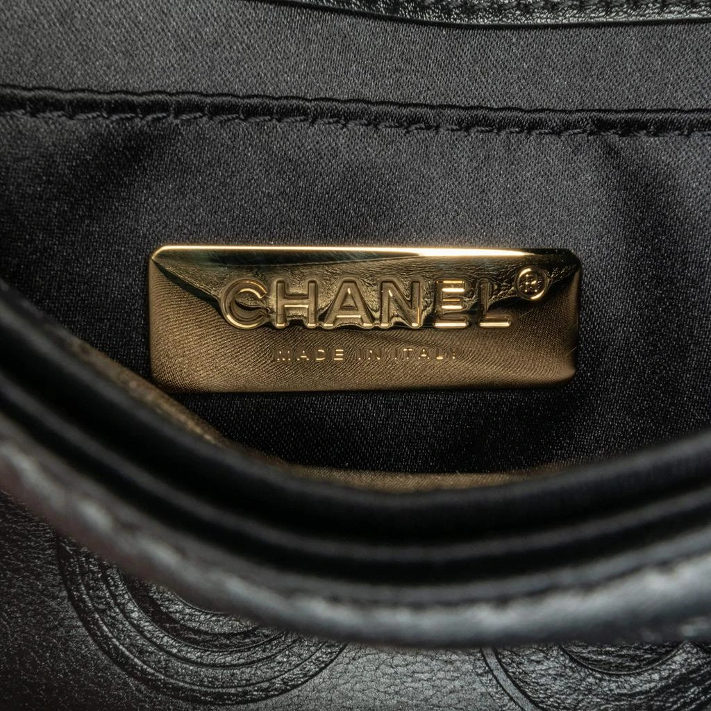 Chanel Chanel Black Coco Embossed Flap Shoulder Bag
 9