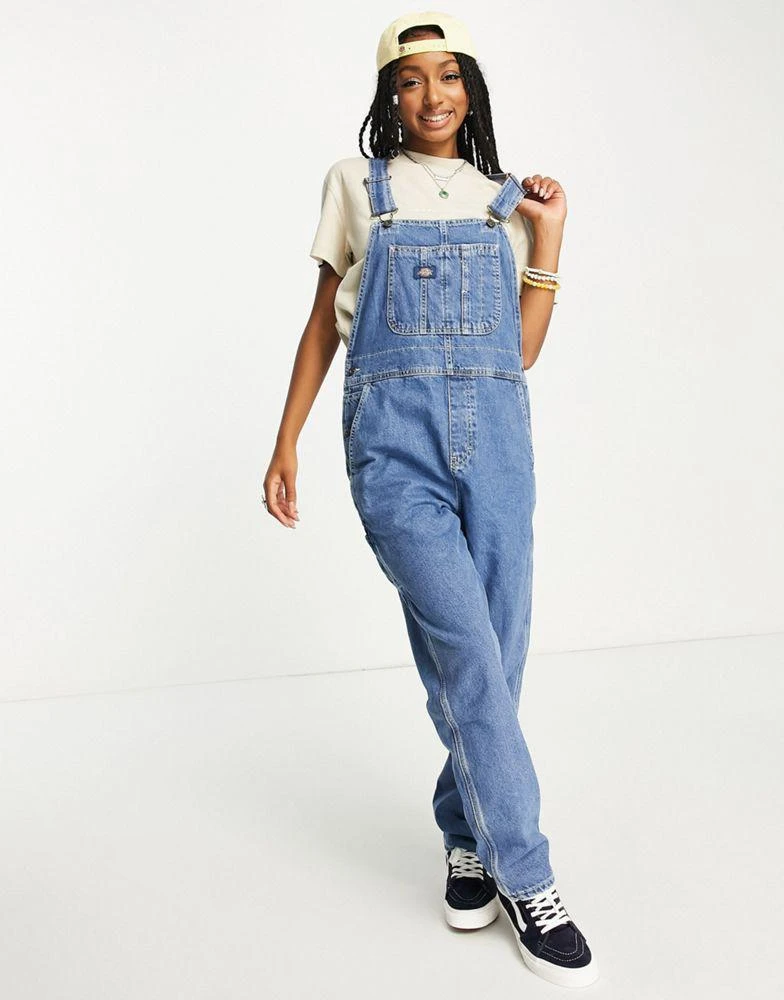 DICKIES Dickies classic denim dungarees in blue 1
