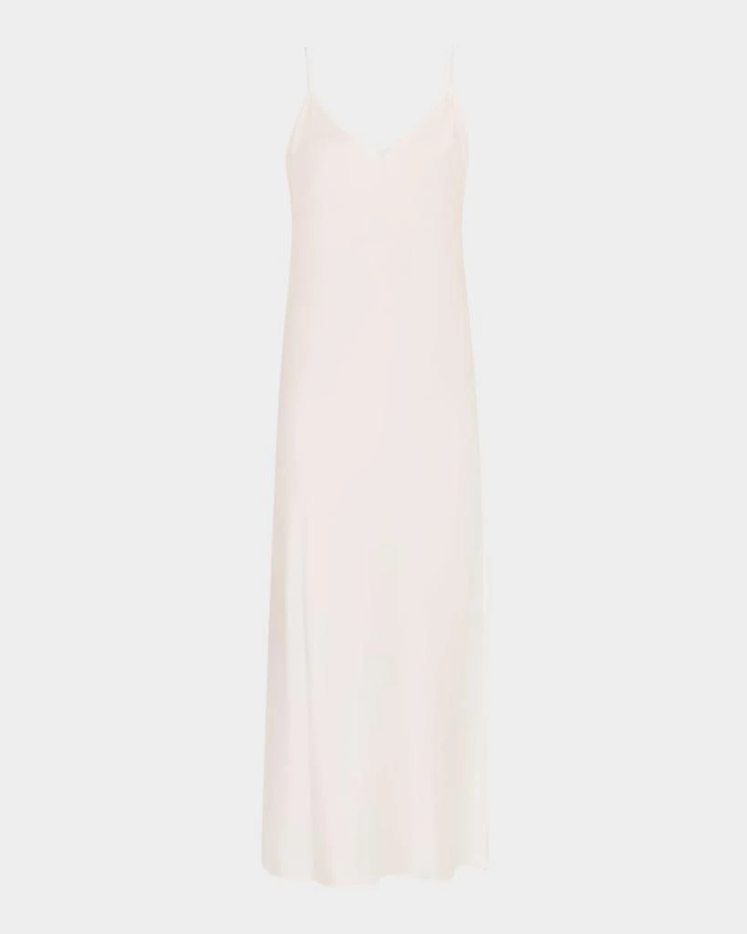 Christine Lingerie Long Silk Satin Nightgown 1