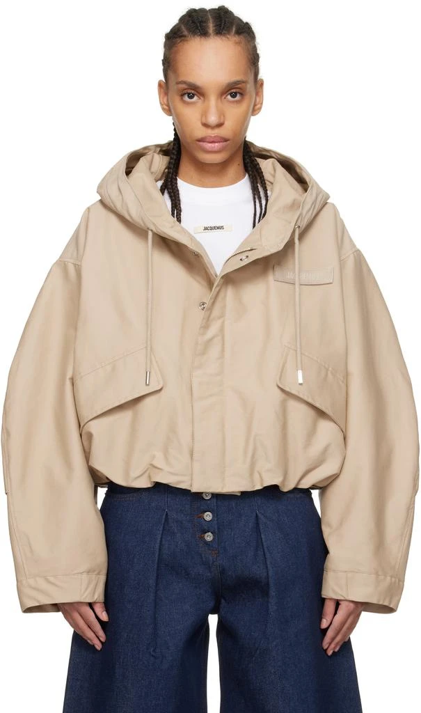 Jacquemus Beige 'The Caraco cropped parka' Jacket 1
