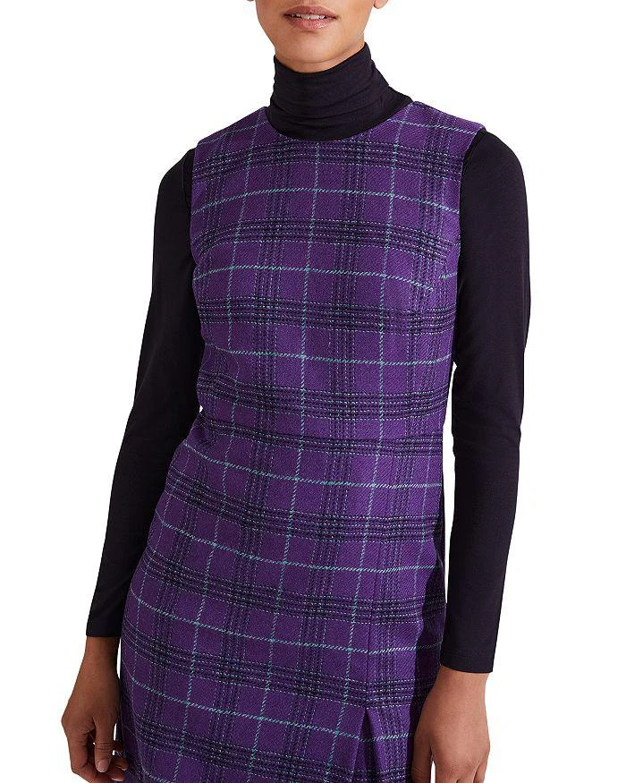 HOBBS LONDON Avery Plaid Wool Dress 4