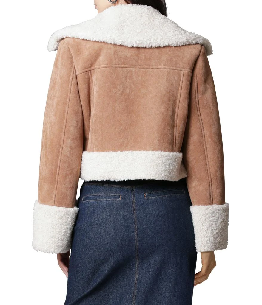 Avec Les Filles Cropped Faux Shearling Jacket 3