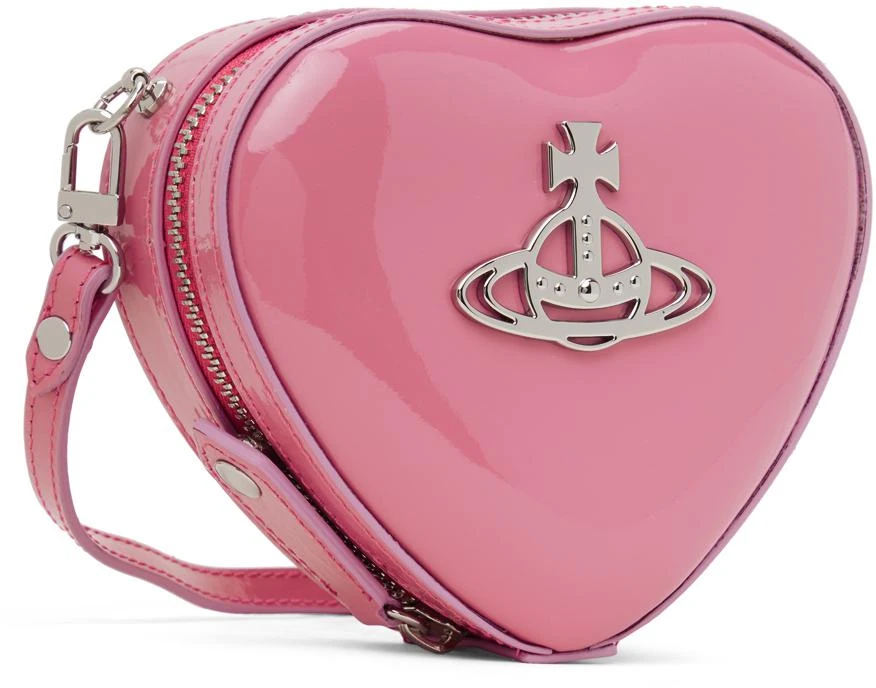 Vivienne Westwood Pink Mini Louise Heart Crossbody Bag 2