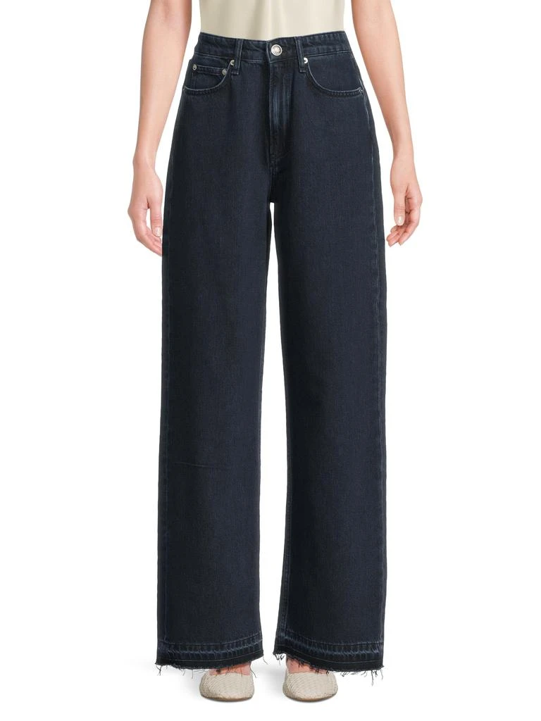Rag 
Bone Logan Dark Wash Wide-Leg Jeans