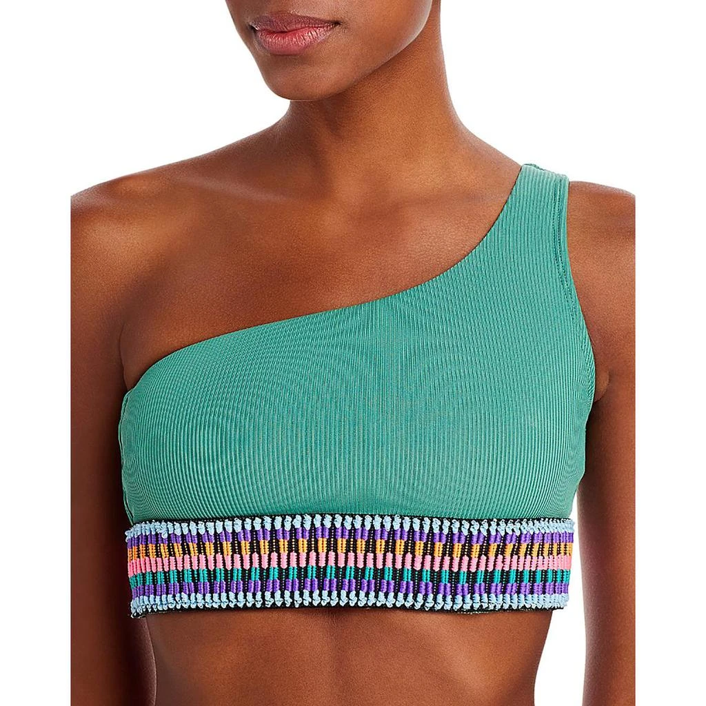 Peixoto Zoni Womens One Shoulder Crop Bikini Swim Top 4