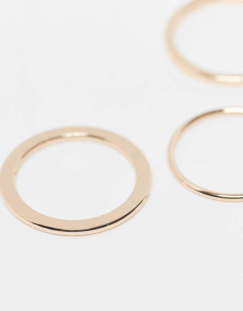 Weekday Weekday rings 3-pack in gold