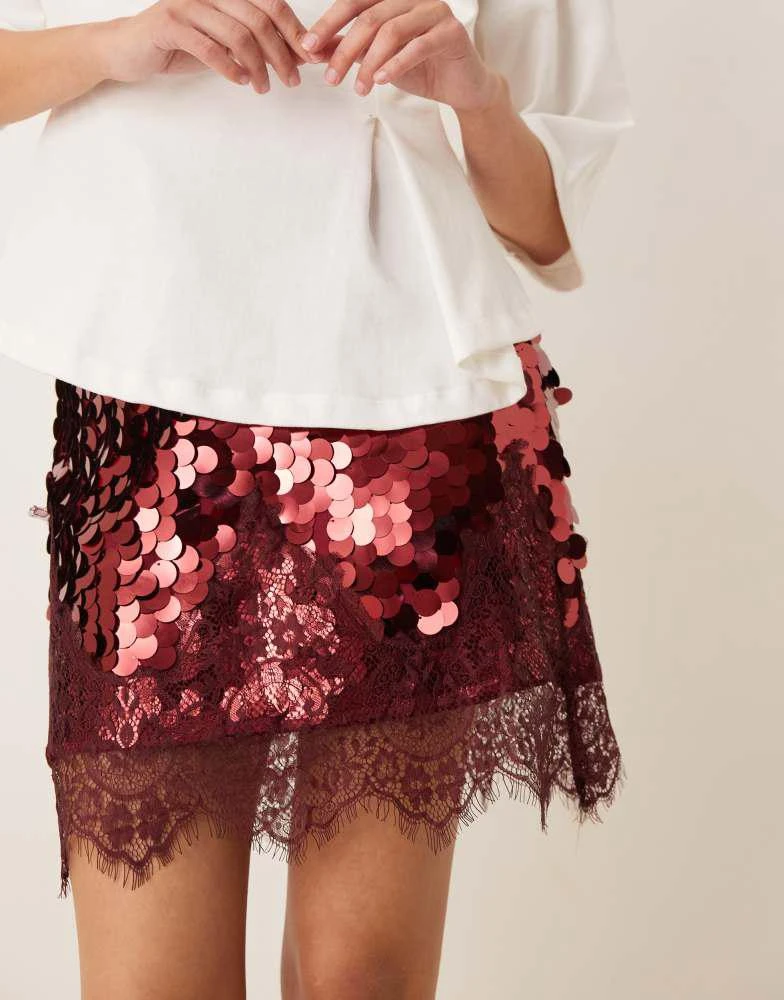 chinese dress ladies Never Fully Dressed Leopard Lace Midi Maeva Skirt