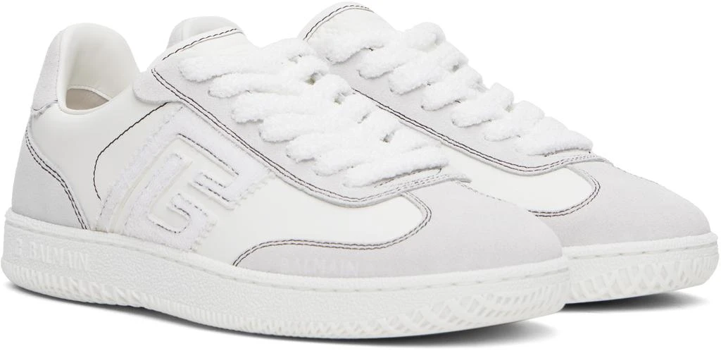 Balmain White Swan Sneakers 4