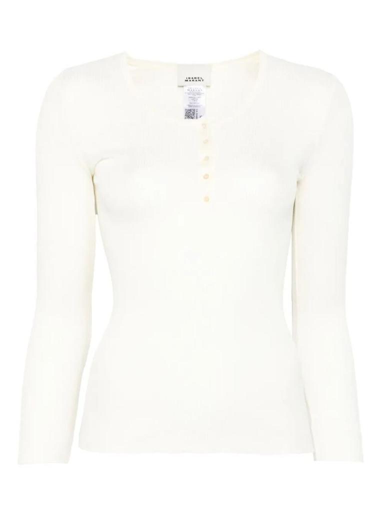Isabel Marant Isabel Marant Lamylic Long Sleeve Cotton Top Clothing
