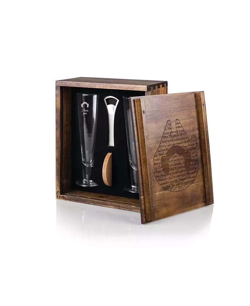 Legacy Star Wars Han and Leia Beverage Glass Gift Set, 6 Pieces