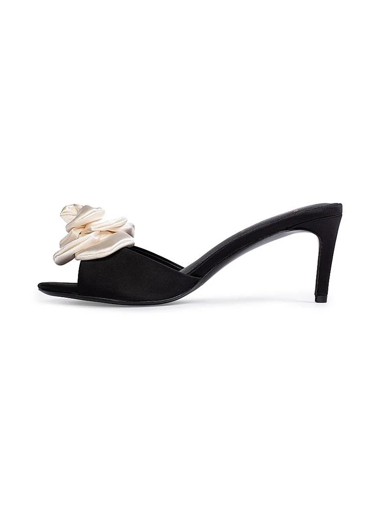 Black Suede Studio Josey 65MM Mid Heel Mules 5