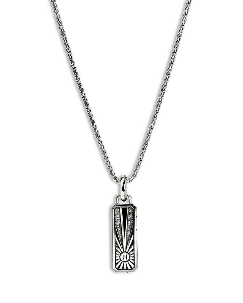 John Hardy Men
s Sterling Silver Modern Talisman Onyx Pendant Necklace, 22" 3