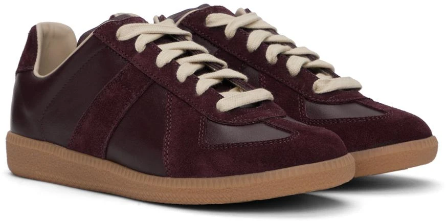 Maison Margiela Burgundy Replica Sneakers 4