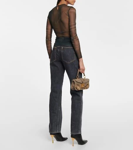 Balmain Trompe-l
œil printed tulle top 3