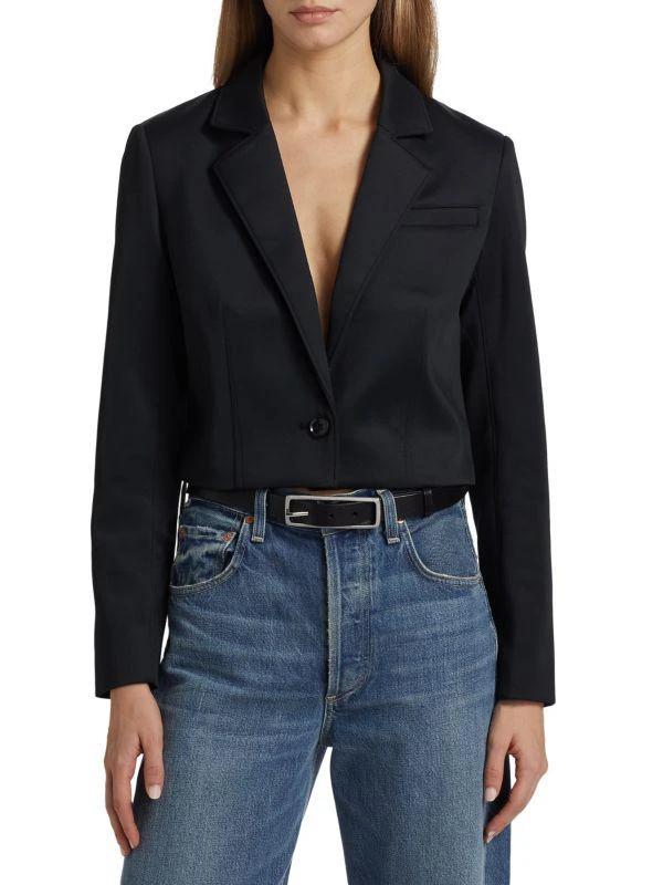 Hudson Cropped Single-Button Blazer 1
