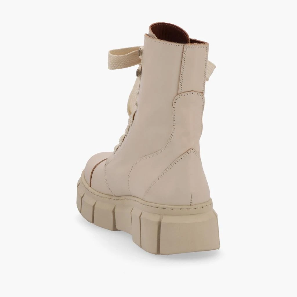 ALOHAS Can Can Cream Leather Ankle Boots 4