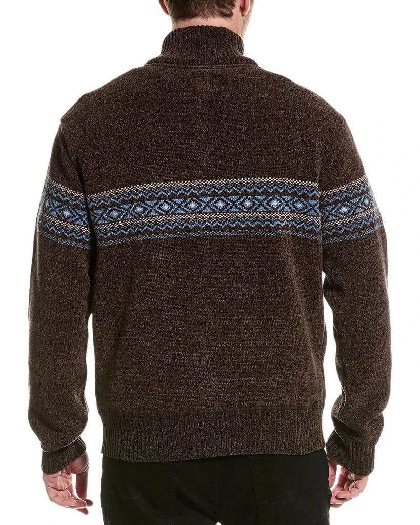 Point Zero Chenille 1/4-Zip Mock Neck Sweater 2
