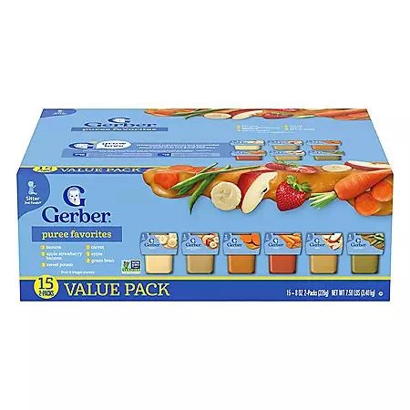 Gerber Gerber 2nd Foods Fruit & Veggie Variety Pack, 4 oz., 30 ct. 2