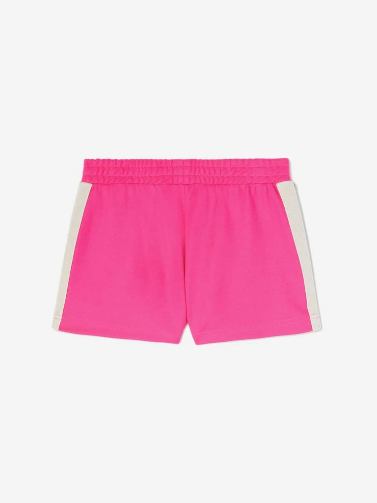 Palm Angels Girls Logo Track Shorts in Pink 3