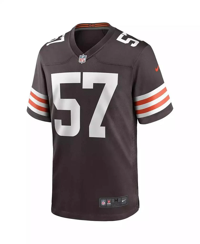 NIKE Men's Clay Matthews Brown Cleveland Browns Game Retired Player Jersey 3