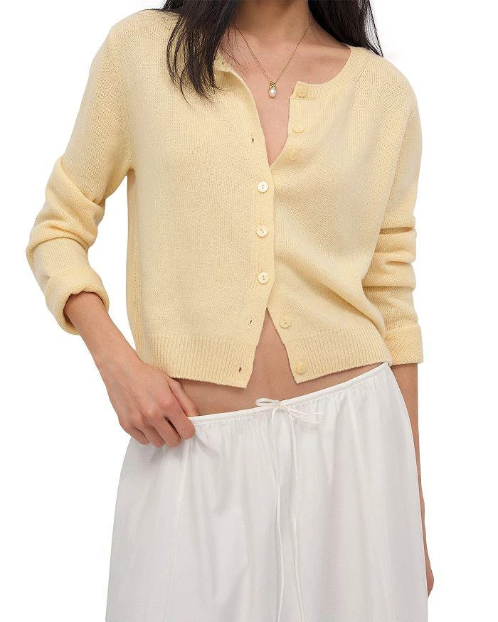 Reformation Clara Cashmere Crew Cardigan