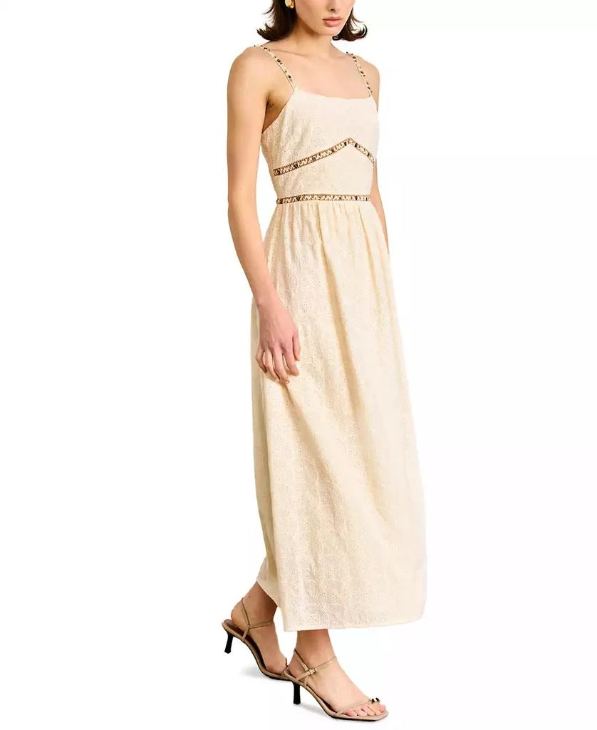 chinese dress ladies Pleats and Flare Stretchy Linen Mini Dress main image 0