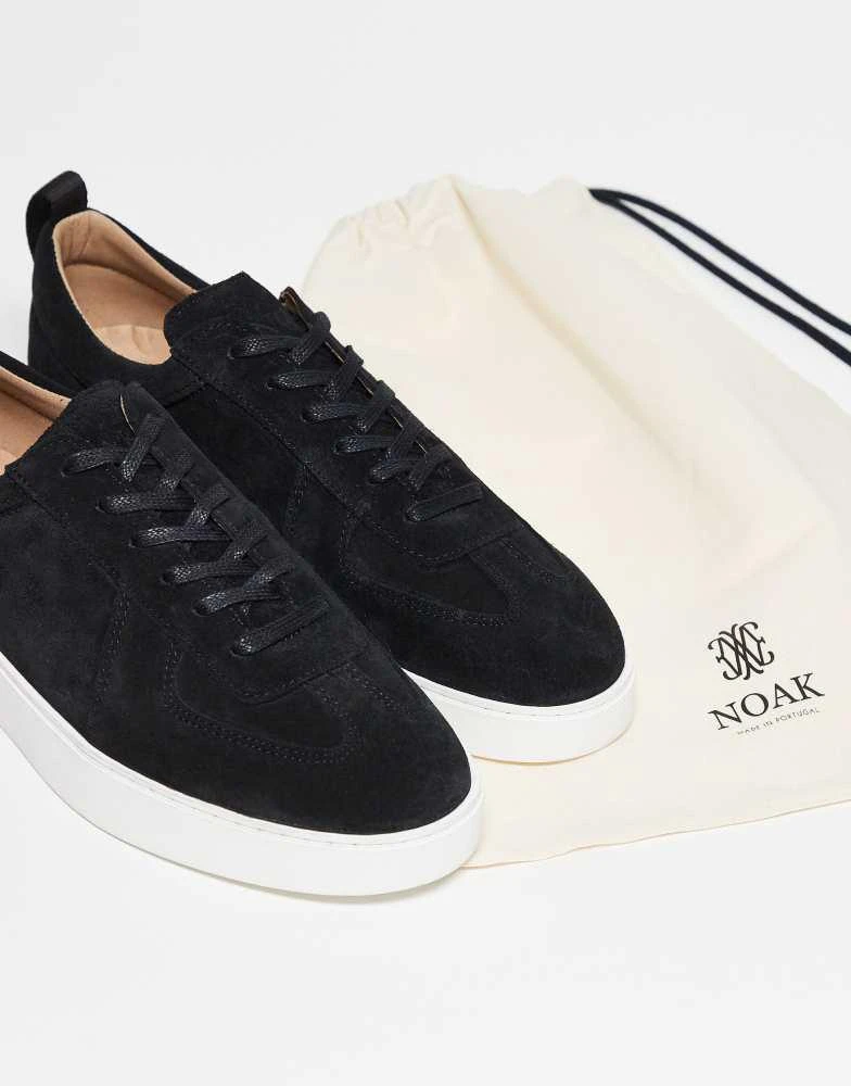 Noak NOAK made in Portugal trainers in black suede and leather with white sole 3