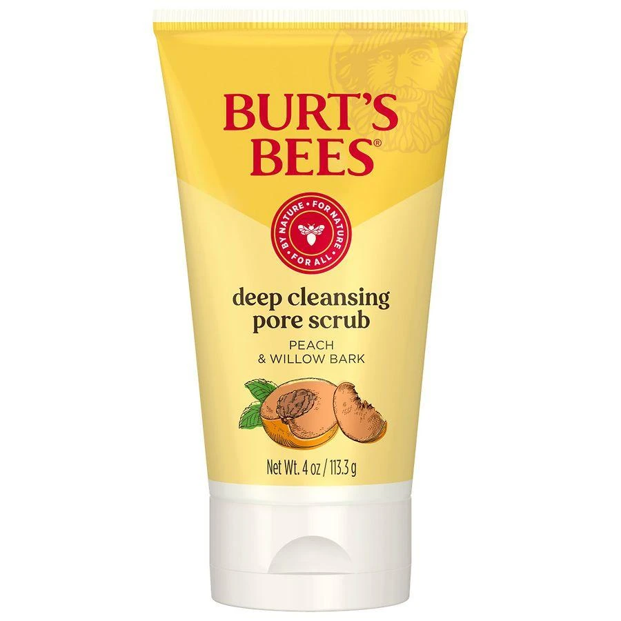 Burt's Bees Deep Cleansing Pore Scrub with Peach and Willow Bark 1