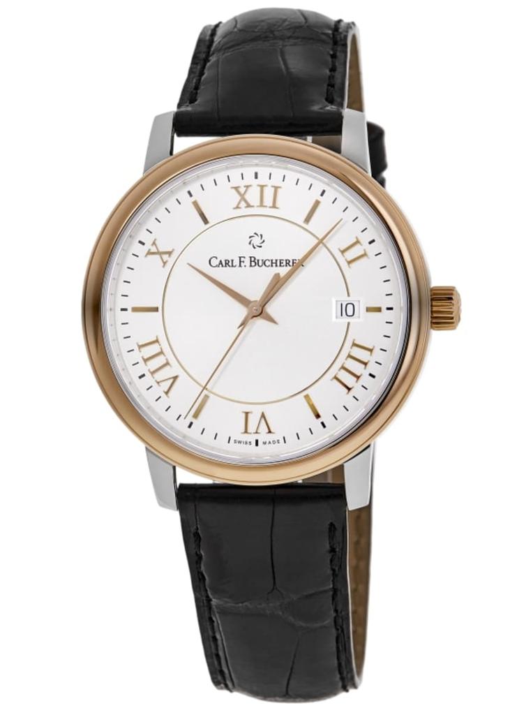 Carl F. Bucherer Adamavi Silver Dial Leather Strap Men's Watch 00.10314.07.15.01